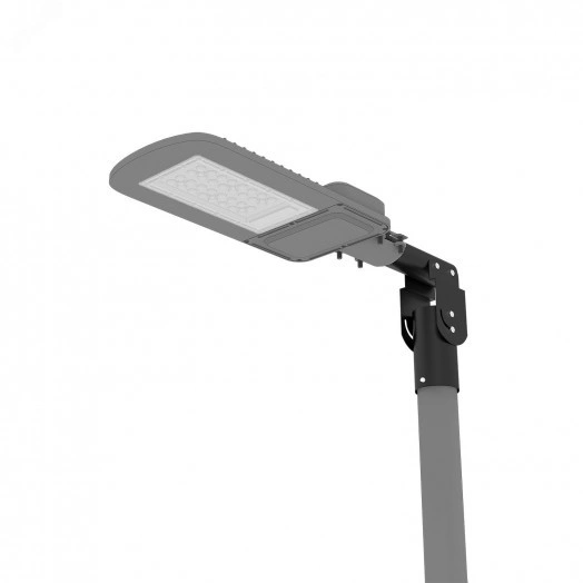 Кронштейн для уличных светильников 200х205х100 мм на трубу до D58 мм / консоль D48 мм черный Gauss