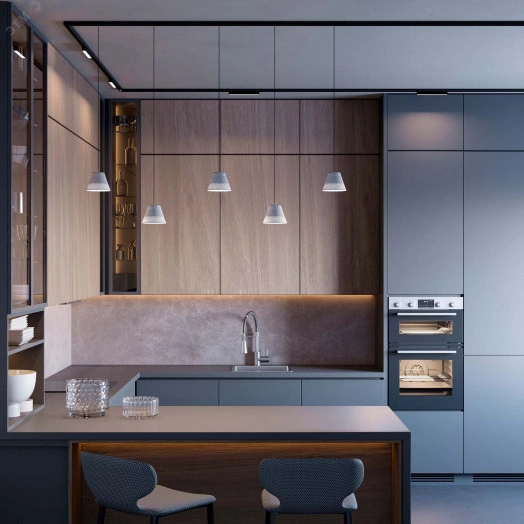 Светильник MAG-ORIENT-OLLAS-HANG-5W Warm3000 (BK-GR, 80 deg, 48V) (, IP20 Металл, 3 года)