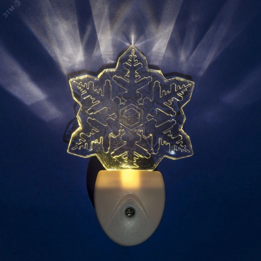 Светильник-ночник- Цветок DTL-315 С фотосенсором (день-ночь) Белый ТМ