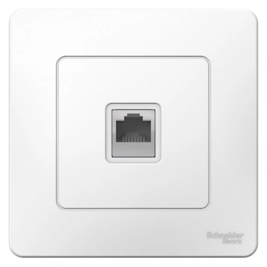 BLANCA скрытой установки розетка телефонная RJ11, белый