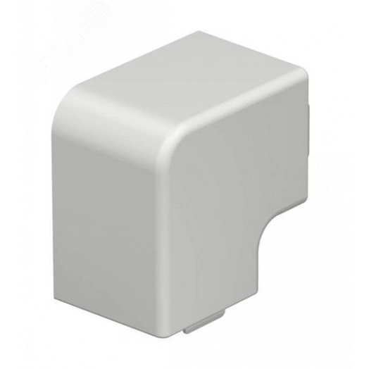 Крышка плоского угла кабельного канала WDK 40x40 мм (ПВХ,светло-серый)