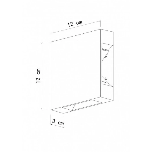 Светильник фасадный Arte Lamp ALGOL A1445AL-4BK 4*LED Металл Чёрный