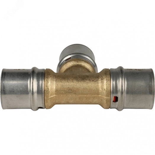 Тройник равнопроходный 26х26х26 для металлопластиковых труб прессовой