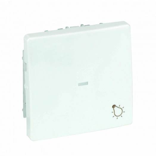 Клавиша для выключателя одноклавишного с подсветкой, S82, S82N, S82 Detail, белый, 8200610-230