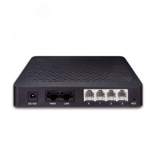 Шлюз SIP VoIP 1хRJ45 10/100 Мб/с, 4хRJ11