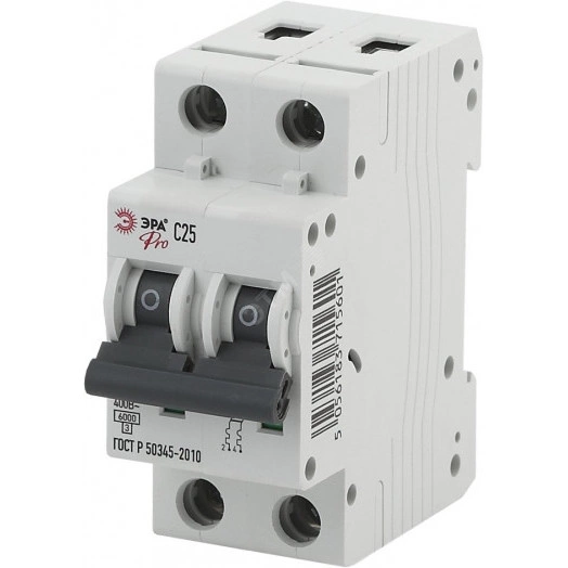 Выключатель автоматический PRO NO-902-185 ВА47-63 2P 40А кривая C 6кА ЭРА