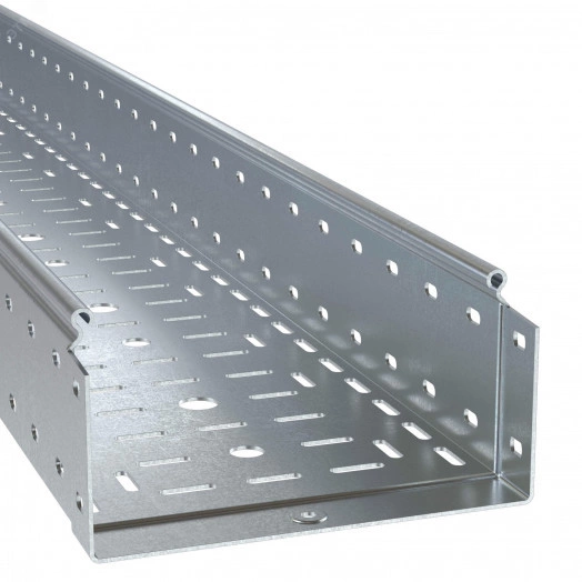 Лоток перфорированный 100х300х6000, 2,0 мм, цинк-ламельный