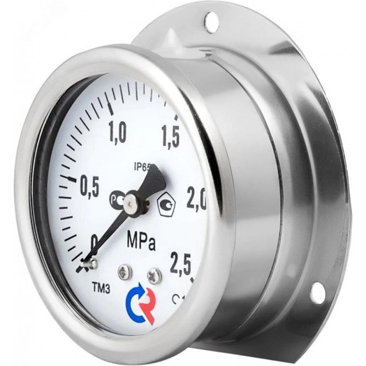 Манометр коррозионностойкий виброустойчивый осевой ТМ-121.00 T 0-1 МPа G1/8' 40мм кл.т.2.5, готов ый к гидрозаполнению