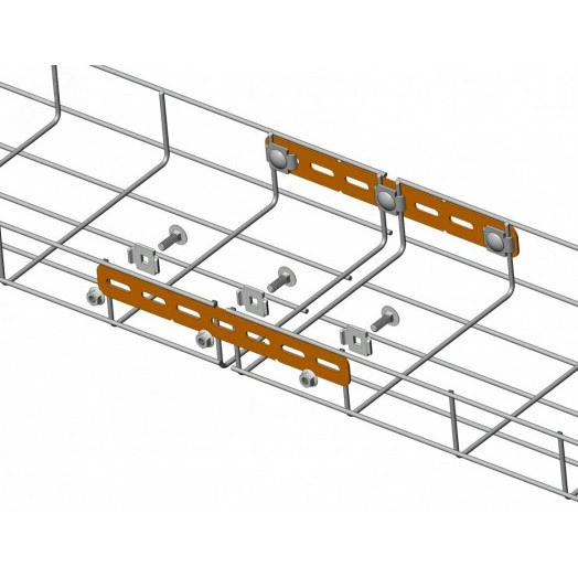 Пластина соединительная для проволочного лотка