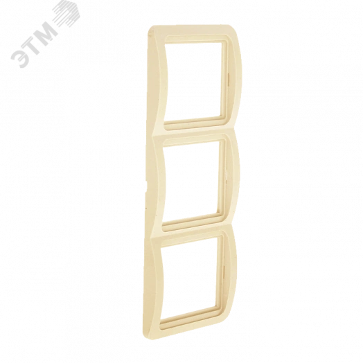 Лондон Рамка 3 поста вертикальная бежевая