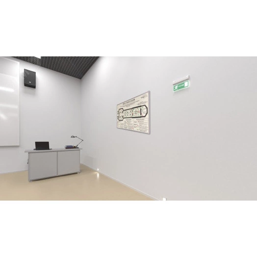 LE7624 Направление к эвакуационному выходу налево NOTE