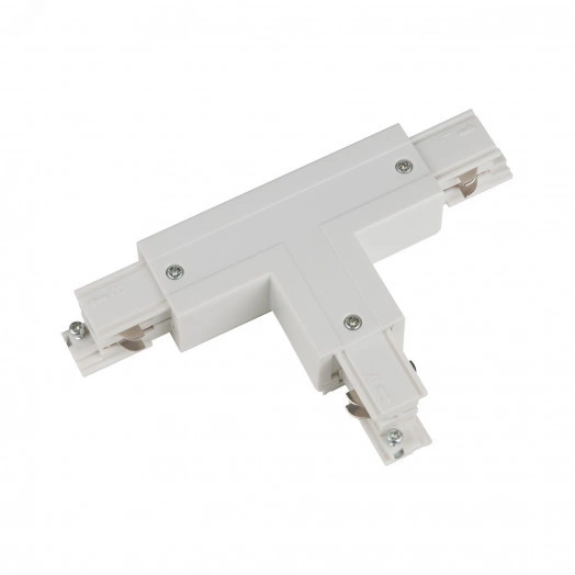 Соединитель для шинопроводов Т-образный Левый Внешний Трехфазный белый UBX-A32 WHITE 1 POLYBAG