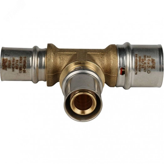 Тройник переходной 26х20х20 для металлопластиковых труб прессовой