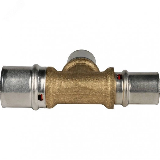 Тройник переходной 26х20х20 для металлопластиковых труб прессовой