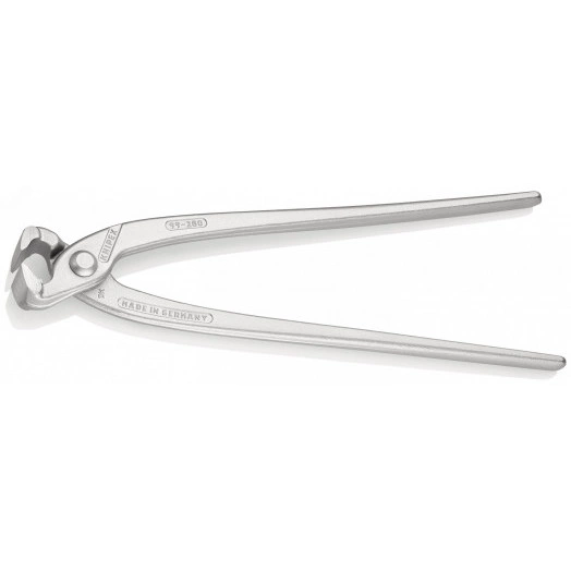 Клещи вязальные для арматурной сетки резка - проволока средней твердости 28мм твердая проволока 18мм режущая кромка 61 HRC / 25мм L=280мм оцинкованные