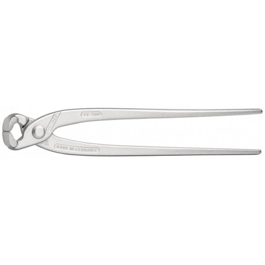 Клещи вязальные для арматурной сетки резка - проволока средней твердости 28мм твердая проволока 18мм режущая кромка 61 HRC / 25мм L=280мм оцинкованные