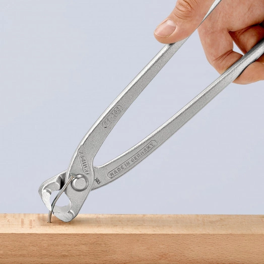 Клещи вязальные для арматурной сетки резка - проволока средней твердости 28мм твердая проволока 18мм режущая кромка 61 HRC / 25мм L=280мм оцинкованные