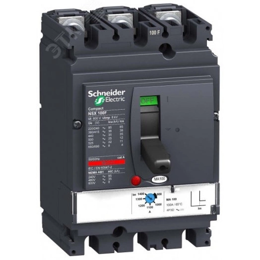 Выключатель автоматический 3П3T MA50 NSX100F