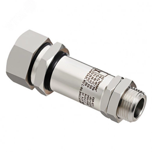 Ввод кабельный для монтажа бронированным кабелем (любой тип брони) с диаметром брони до 17 мм с одинарным уплотнением по поясной изоляции кабеля(нерж) КВВ-Б17-Н