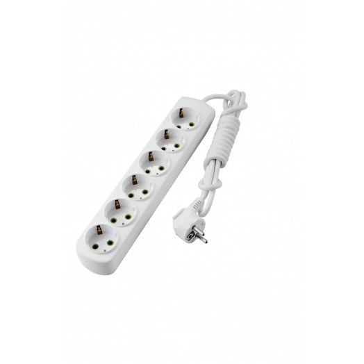 LETITIA Удлинитель с/з 6 входа 2 метра