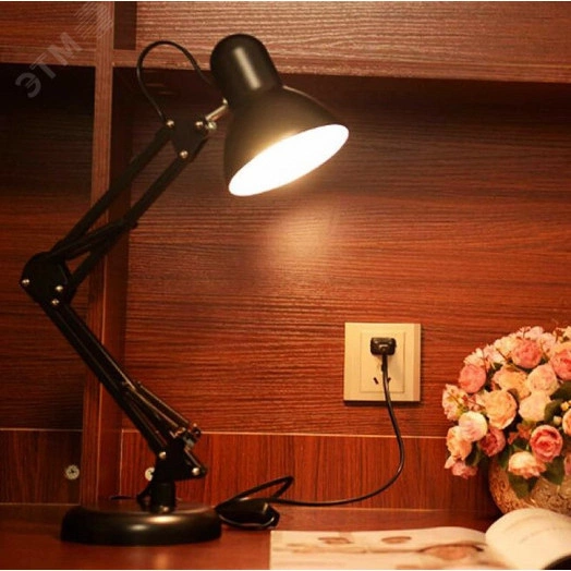 Светильник настольный черный N-214-E27-40W-BK ЭРА