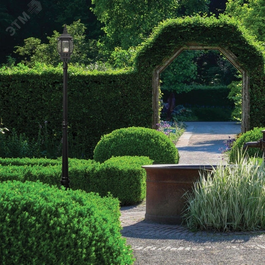 Светильник НТУ-100w столб=2.26м Е27 IP44 черный