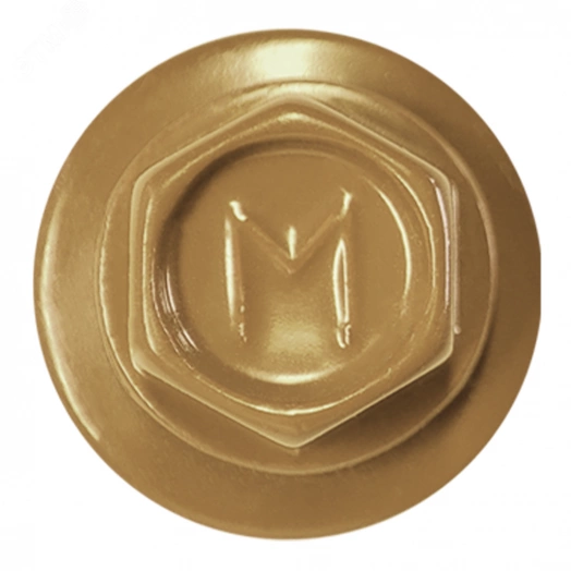 Саморез кровельный 4.8х35 RAL1011 сверло №1 шайба d=14мм с EPDM прокладкой