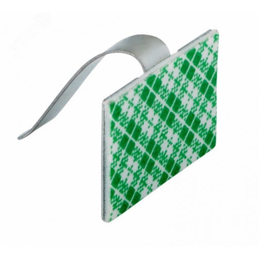 Площадки самоклеящиеся металлические с клипсой под шлейф (ПКШМ) 30x20 мм. упаковка 100 шт