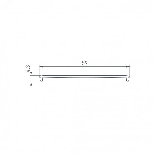 Экран LINE-6070-3000 OPAL (Arlight, Пластик)