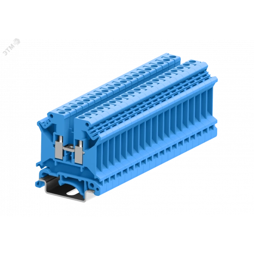 Клемма SUK 1-1 винтовая, сечение 4 мм. кв., синяя