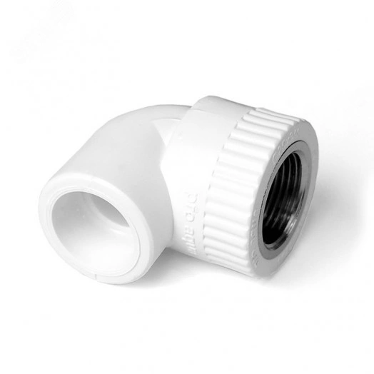 Угольник 20 х 1/2' ВР комбинированный, полипропиленовый, белый