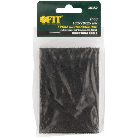Губка шлифовальная алюминий-оксидная, 100х70х25 мм, Р 60