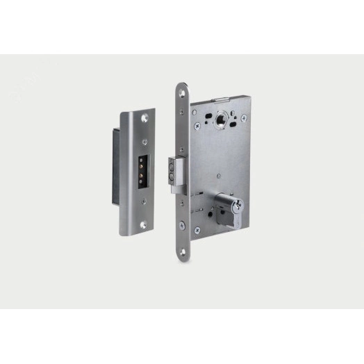 Замок электромеханический врезной -LB85.4 с контактным устройством, нормально открытый, межцентровое расстояние 85 мм