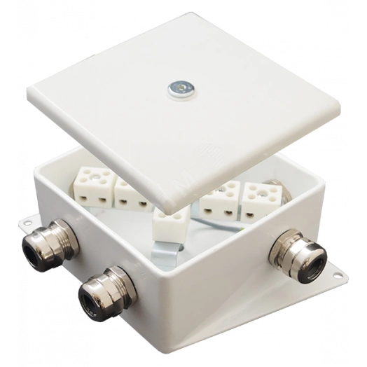 Коробка монтажная огнестойкая КМ-О (4к)-IP66-120х120 три ввода ACD