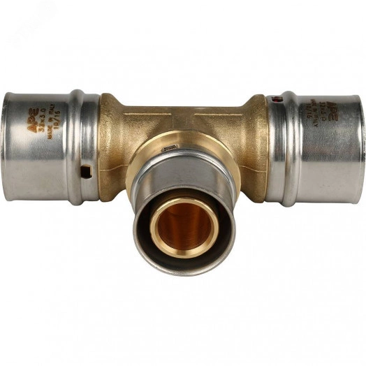 Тройник переходной 32х26х32 для металлопластиковых труб прессовой