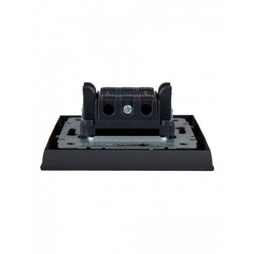 BRITE Выключатель двухклавишный 10А в сборе ВСР10-2-0-БрГ графит IEK