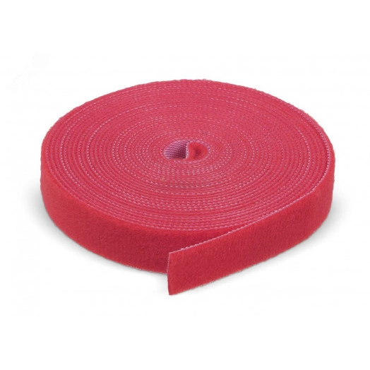 Лента (липучка) в рулоне, ширина 16 мм, длина 5 м, красная