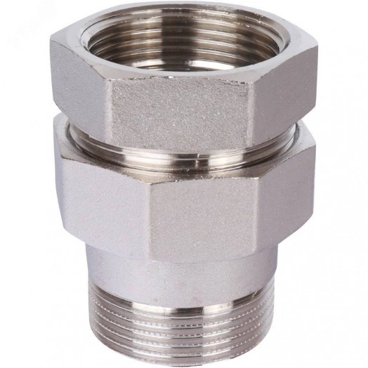 Сгон разъемный ВН 1'1/4 прямой (американка), никелированный