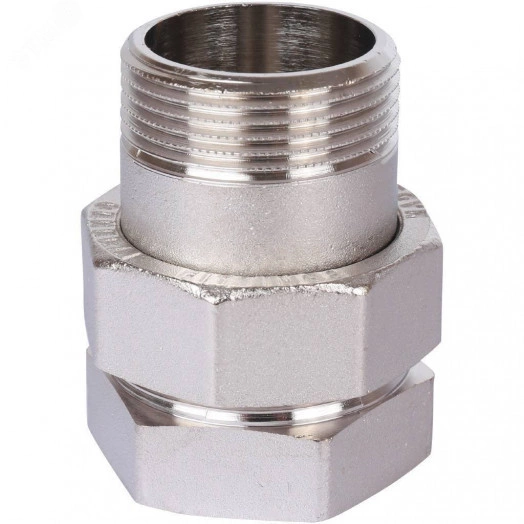 Сгон разъемный ВН 1'1/4 прямой (американка), никелированный