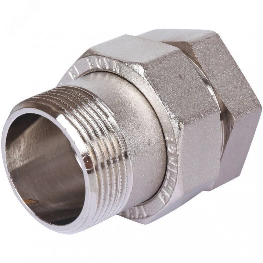 Сгон разъемный ВН 1'1/4 прямой (американка), никелированный