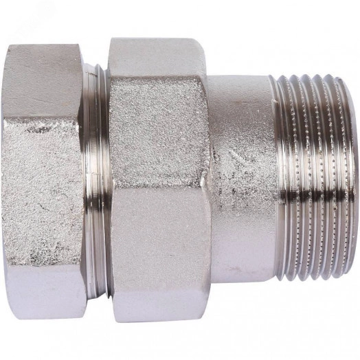 Сгон разъемный ВН 1'1/4 прямой (американка), никелированный