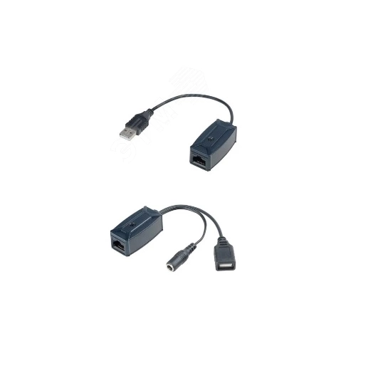 Удлинитель USB 1хRJ45, 1хUSB-A, до 12/1.5 Мб/c до 70/300 м