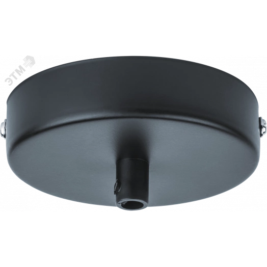 Потолочная база декоративная черный матовый