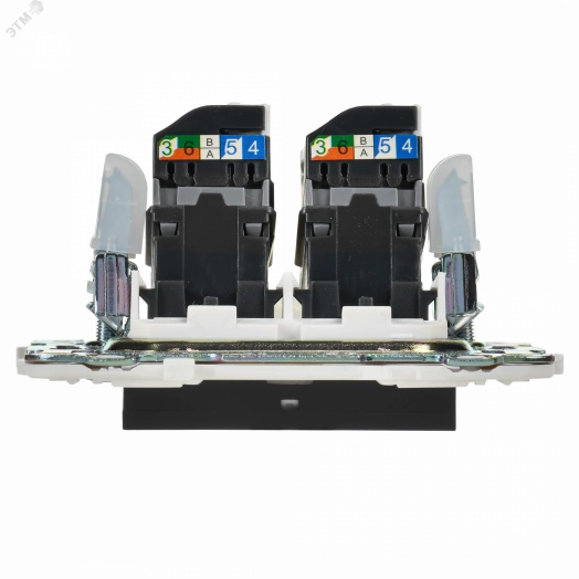 SKANDY Розетка компьютерная двойная RJ45 кат.5E SK-K03Bl черный IEK