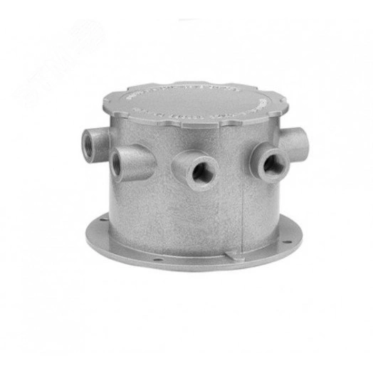 Коробка взрывозащищенная коммутационная из        алюминиевого сплава ККВ-07е-Ex-А-Р2-БК3 (корпус   серый)