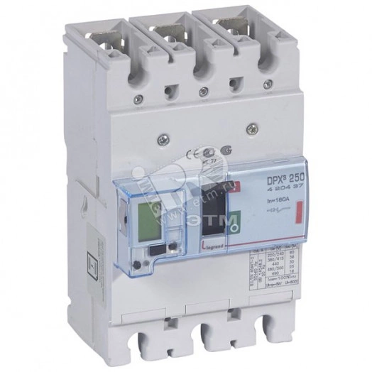 Выключатель автоматический трехполюсный DPX3 250 160А 36кА
