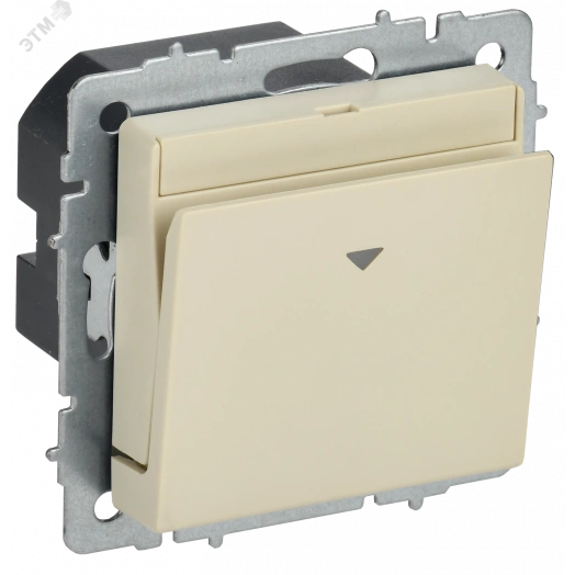 BRITE Выключатель карточный 30А ВС10-1-8-БрКр бежевый IEK