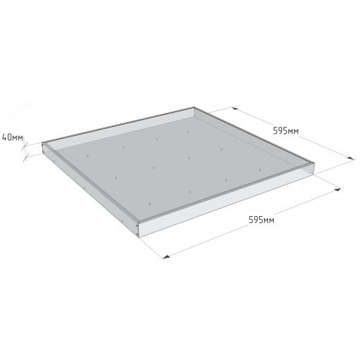 ДВО-40Вт, IP20, 5000К, 5300Лм, призм., 595х595х40, ДВО/ДПО