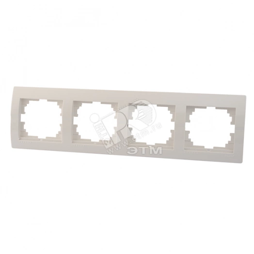 DERIY Рамка х4 гориз. белый