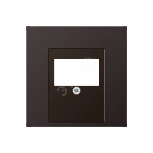 Накладка для USB розетки (ТАЕ гнезда)  Серия LS990  Материал- металл  Цвет- алюминий дарк